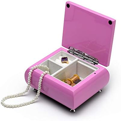 Adorável High Gloss 18 Note Pink Jewelry Box Girlsake