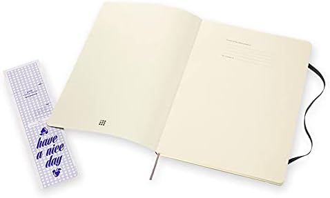Moleskine Classic Plain Paper Notebook, capa macia e revista de fechamento elástico, tamanho A4 21 x 29,7 cm - cor preta,