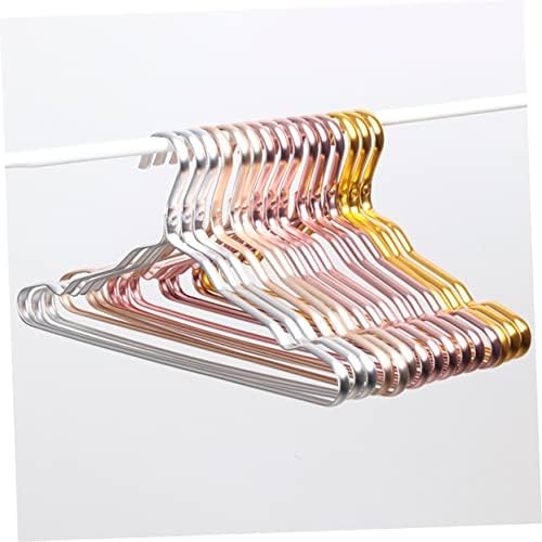 Alipis 5pcs cabides adultos cabide de camisa roupas de metal rack rack moda roupas de secagem clipes de meias clipe de