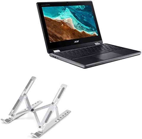Suporte de ondas de caixa e montagem compatível com o spin do Acer Chromebook 311 - suporte de laptop Quickswitch Compact, suporte portátil e multi -ângulo para o Acer Chromebook Spin 311 - Prata metálica de prata