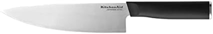 KitchenAid Classic Chef Knife com capa de lâmina de ajuste personalizado, 8 polegadas, faca de cozinha afiada, lâmina de lâmina