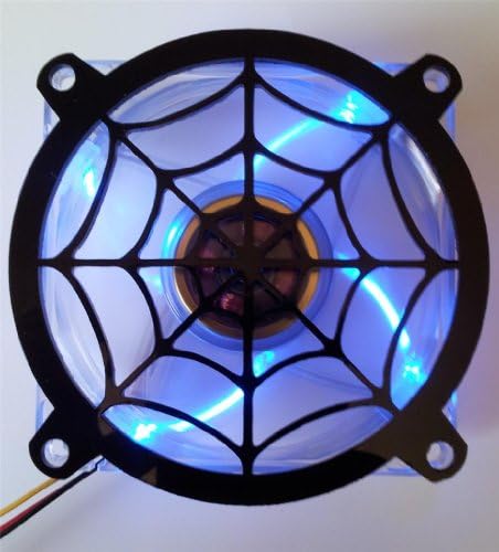 Design de laser inspirado Spider Spider Spider Web Computer Fan Grill 120mm
