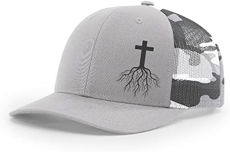 Cristan Cross Roots Jesus Cristo Mens Mesh Backer Trucker Hat