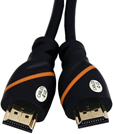 HDMI Gold Plated Cable Alta velocidade para Apple TV, 3D, Return Audio, Xbox, PlayStation, PC, suporta Ethernet, TV LED