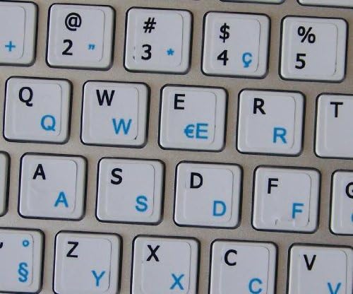 Mac Inglês-Swiss Tecladores de teclado em fundo branco para desktop, laptop e caderno