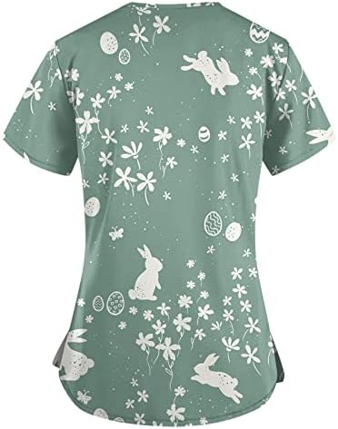 Mulheres engraçadas Bunny Print camiseta para feliz dia de Páscoa