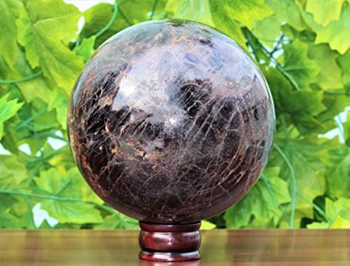 Chakras de cristal de granada vermelha natural polida, esfera de pedra metafísica enorme grande meditação feng shui aura bola interna