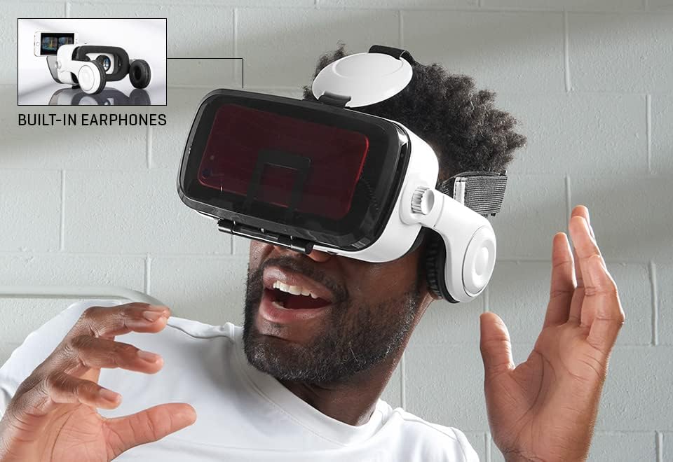 Fone de ouvido Bluetooth VR de imagem mais nítida com fones de ouvido