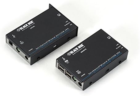 Black Box KVM Extender DVI-D USB AUDIO CATX Acesso único