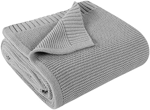 YooFoss algodão com algodão, cobertor 75 x 55, cobertor térmico neutro acolhedor e respirável, cobertor de arremesso