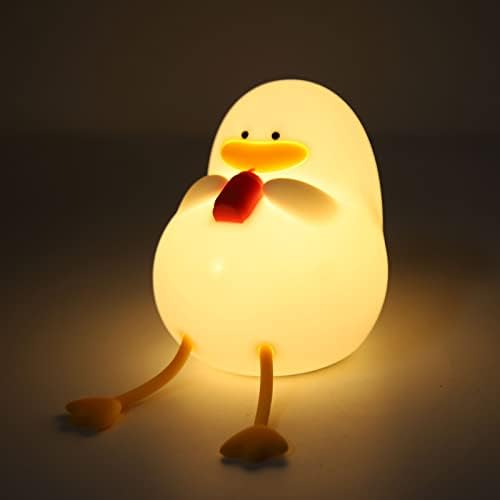 Naroote Duck Desk Night Light, Proteção colorida ocular colorida Usb carregamento fofo lâmpada de lâmpada de luz leve para o quarto