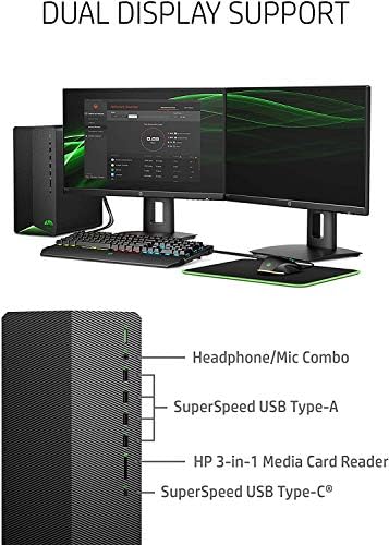 HP 2022 Pavilion TG01 Gaming Desktop - 10th Intel i7-10700F CPU 8 -CORE - 4GB NVIDIA GTX 1650 Super - 32 GB DDR4-1TB