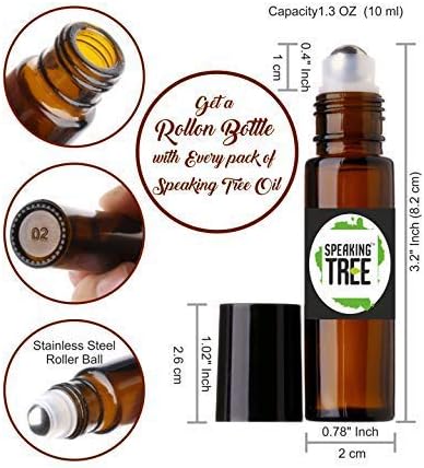 Jaan Tree 10ml Premium Premium vazio reabasteável rolagem reutilizável em garrafas de vidro para óleos essenciais, perfumes DIY, cosméticos,