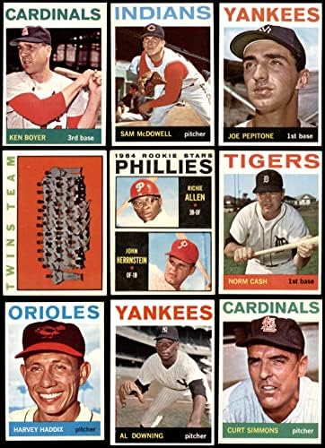 1964 Topps Baseball perto do conjunto completo ex