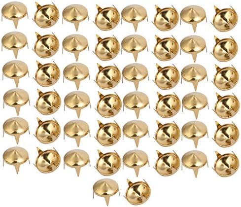 Aexit 50pcs 10mm hardware doméstico papel de design apontado Brad Gold Tom para scrapbooking DIY Modelo de artesanato: