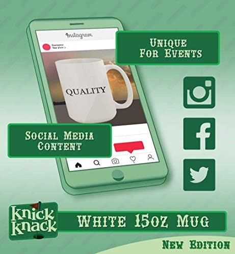 Knick Knack Gifts Breakfast Wine - Caneca de café branca de 15 onças de cerâmica