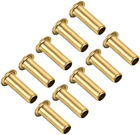 Patikil 4mm ID de 6,5 mm OD TUBO BRASS COMPRIMENTOS DE COMPRIMENTO, 10 PACK INSERT TUBO SUPORTE DE COMPRIMENTA