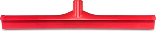 Esparta 3656705 Squeegee de piso de plástico, rodo de chuveiro, rodo de serviço pesado com lâmina de borracha para janelas, vidro, portas de chuveiro, pisos, pára -brisas, 20 polegadas, vermelho,