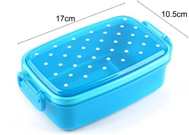 LhllHl 480ml portátil camada de camada plástico almoço plástico lanche stoarge caixa design bento caixa recipiente de alimentos