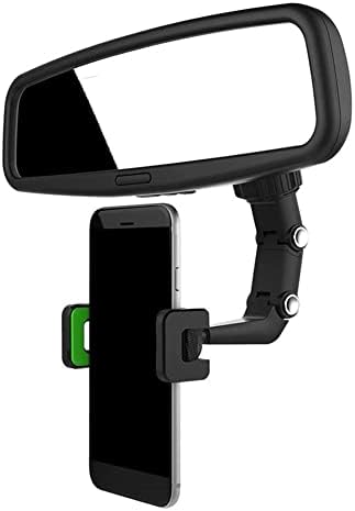 Montagem de carro de ondas de caixa compatível com Nokia 7.3 - Montagem do carro de espelho retrovisor, espelho traseiro espelho GPS ajustável para Nokia 7.3 - Jet Black