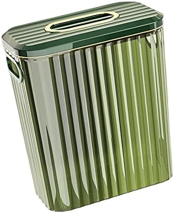 Lixo de lixo suspenso de colcolo com tampa de compostagem portátil conveniente interno, 12l verde