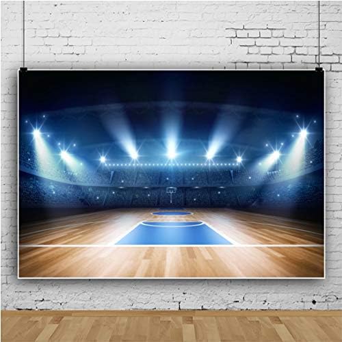 Baocicco 12x8ft estádio de basquete vazio estádio de basquete fotografia de fundo de fundo de fundo brilhante