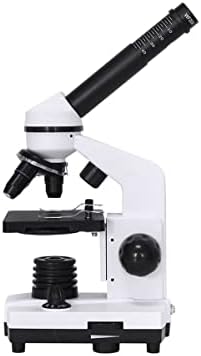 Acessórios para microscópio 40x-1600x Microscópio monocular do aluno, com consumíveis de laboratório de iluminação LED