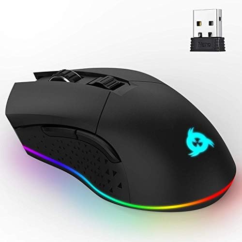 Klim Blaze recarregável mouse de jogos sem fio RGB Novo 2023 - sensor de alta precisão e bateria de longa duração