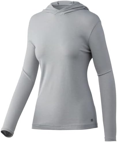 Hoodie do waypoint feminino de Huk | Camisa de manga longa de desempenho +50 UPF
