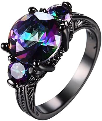 Noivado Rodado de zircões de zircões femininos anéis de casamento anéis de jóias para mulher full diaml damies anel anéis