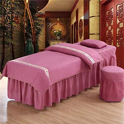 Zhuan Solid Color Massage Sheet Staffs, massagem premium Salia de massagem Massage Salon Bed Capa colchas com areia de barra de descanso