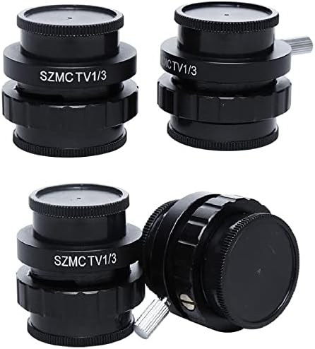 Kit de acessórios para microscópio para adultos 0,3x 0,5x Lente 1/2 1/3 Microscópio Adaptador de câmera Consumíveis