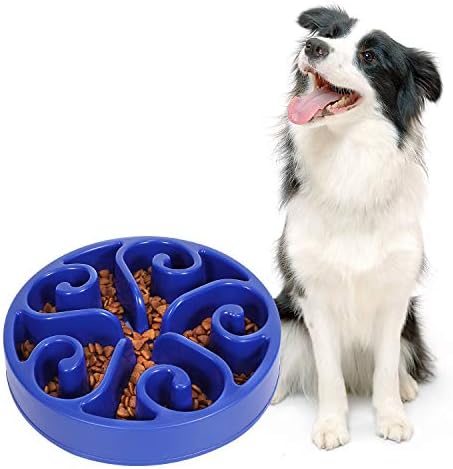 Tigela de cachorro para alimentador lento não deslize alimentador saudável não tóxico, sem chocking alimento de cachorro tigela