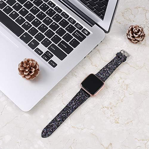 Johhipi Bling Bands Compatível com Fitbit Versa/Fitbit Versa 2/Fitbit Versa Lite Band, Fashion Luxury Strap Strap Bandas de