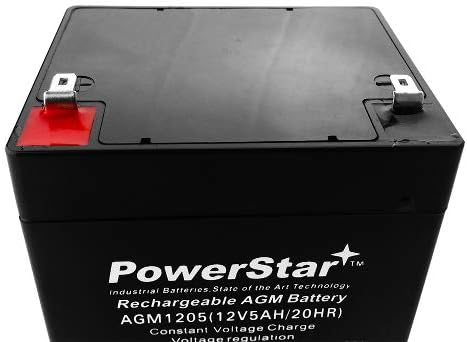 PowerStar 12V 5AH SLA AGM Sistemas de bateria de chumbo com chumbo se encaixam em sistemas de alarme em casa