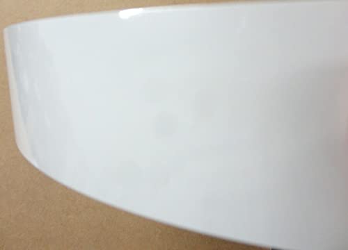 White de alto brilho PVC Bandbanding de 1/4 x 120 Rolls adesivos pré -gastados 1/40 espessura