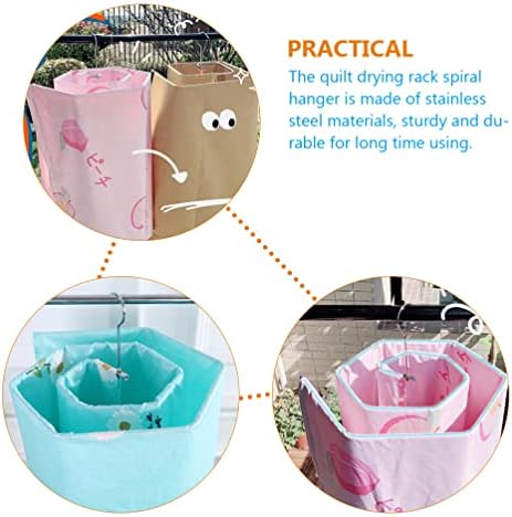 Zerodeko Kids cabides infantis cabides espirais secar lavanderia cabide de aço inoxidável- economizador de poupança