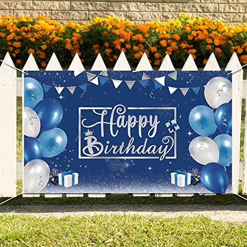 Decorações de feliz aniversário -Faculdade de aniversário feliz, grande banner de sinal de feliz aniversário, decoração