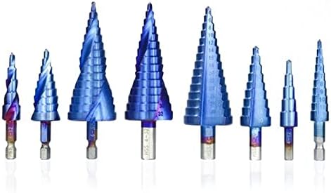 Gande Step Drill Bit 1pc 3-12/4-12/4-20/4-32 CORTE DE FURO CORRENTE AZUL BULL para madeira/perfuração de cones de madeira/metal