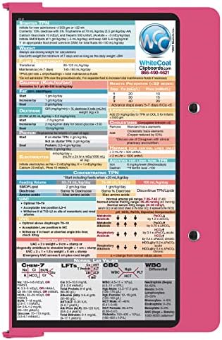 WhitEcoat Clipboard® - edição neonatal rosa