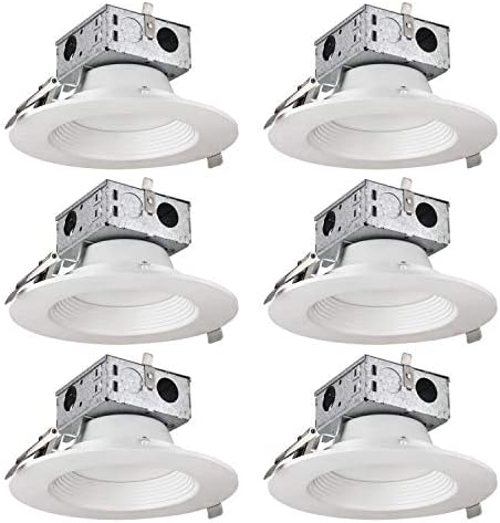 Sunlite 41283-Su 6 polegadas Round LED ROTAFIT RECUTION RECUTO RECUTADO, 15 WATTS, 1020 LUMENS, Dimmable, Energy Star, ETL listado,