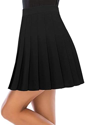 Dresstells Mini saias de tênis plissadas para mulheres Skatista High School School Girl Salia