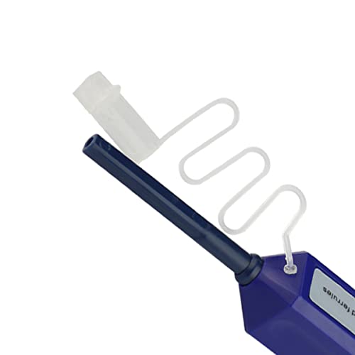 Limpador de fibra de eardion, caneta de limpeza de fibra óptica para conectores de 1,25 mm LC/MU com mais de 800 limpeza - face de fibra e limpador de conector óptico com caixa de proteção adicionada