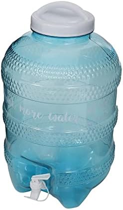 Garrafa de recipiente de água do happyshopshop com alça de torneira de tampa de tampa de material seguro transparência livre