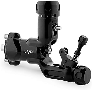 Zwen Rotary Tattoo Machine Tattoo Guns Professional Forte Tattoo Motor Tattoo Supply, Black