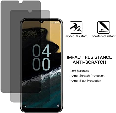 Aiselan para Nokia G400 5G Vidro Anti-Spy, [2 PCS] 9H Drafidade Anti-arranha-escreção Anti-PiEping Screen Protector de protetor