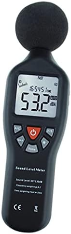 SJYDQ Som medidor 30db-130db compacto com alta precisão medindo medidor de nível de som profissional com exibição de retroiluminação e detecção de ruído