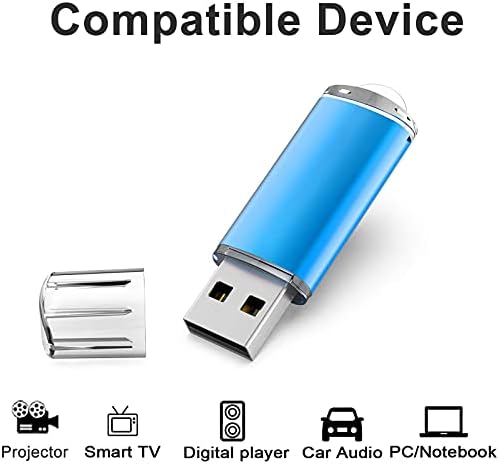 TOPESEL 5 PACK 64 GB USB 2.0 Flash Drive Memory Stick Drives Thumb