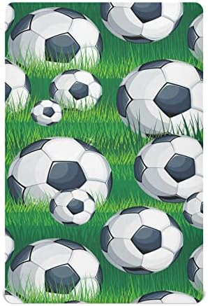 Lindas lençóis de berço de futebol de futebol para meninos pacote meninas e tocam lençóis super suaves folhas de
