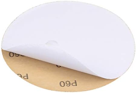 Uxcell 6 polegadas Lixing Discs Auto -bastão 60 adesivo de aranha de traseiro PSA PSA Pontos de lixadeira para lixadeira rotativa, óxido de alumínio 10pcs